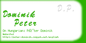 dominik peter business card